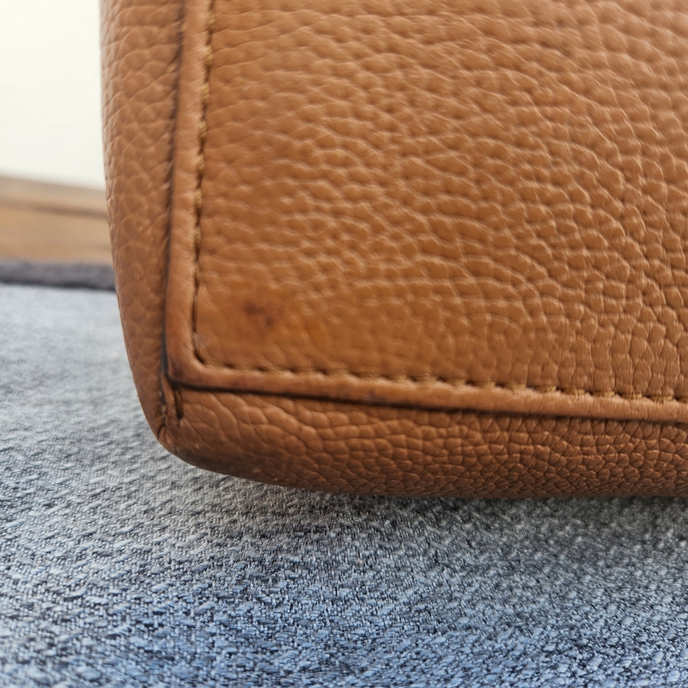 Rebecca Minkoff Tan Leather Tote with Gold Accent - Picture 6 of 16